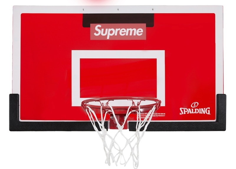 Supreme Spalding Mini Basketball Hoop Red