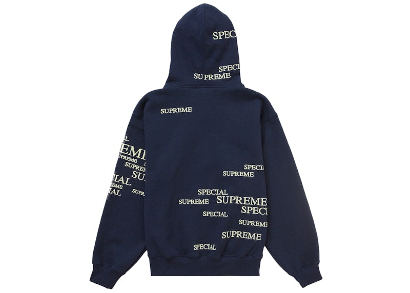 Supreme Special Zip Up Hooded Sweatshirt Navy