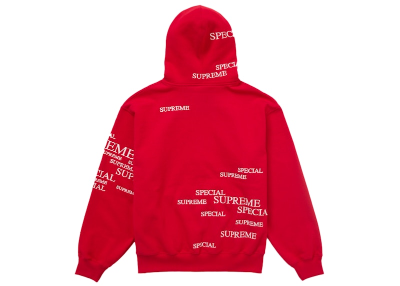 Supreme Special Zip Up Hooded Sweatshirt Red