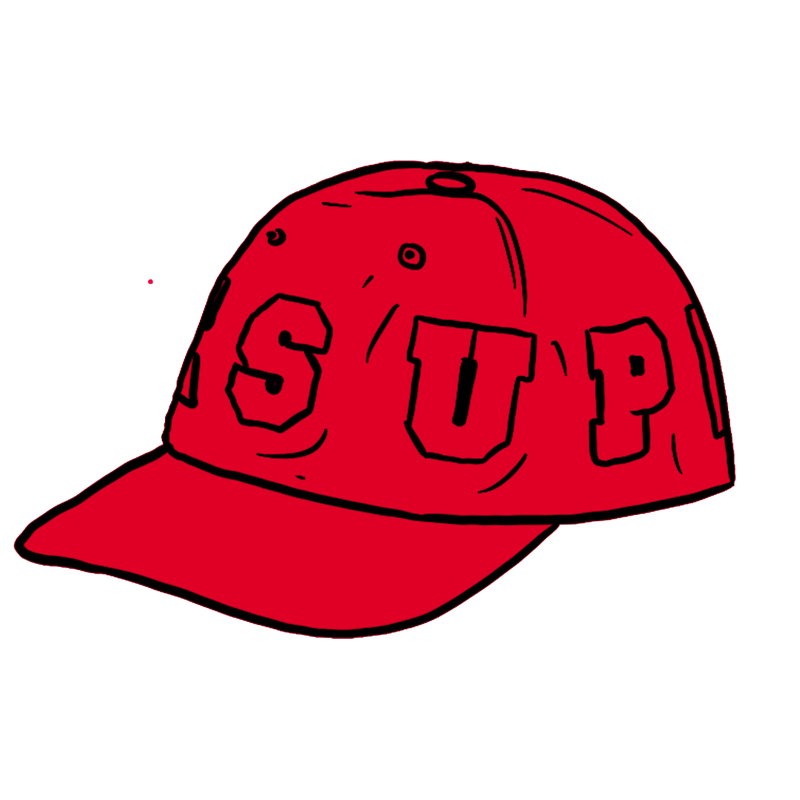 Supreme Spellout 6-Panel Red
