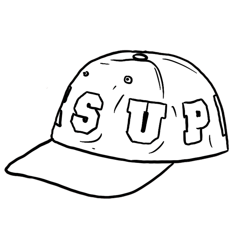 Supreme Spellout 6-Panel White