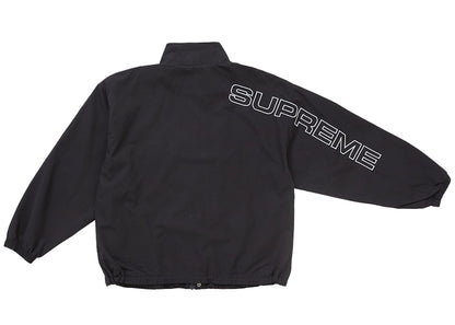 Supreme Spellout Embroidered Ripstop Track Jacket Black