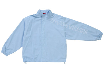 Supreme Spellout Embroidered Ripstop Track Jacket Light Blue