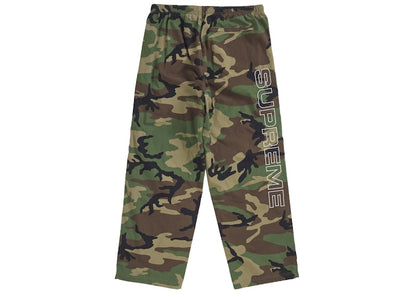 Supreme Spellout Embroidered Ripstop Track Pant Woodland Camo