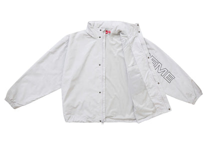 Supreme Spellout Embroidered Track Jacket (FW24) Grey