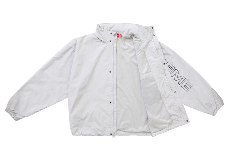 Supreme Spellout Embroidered Track Jacket (FW24) Grey