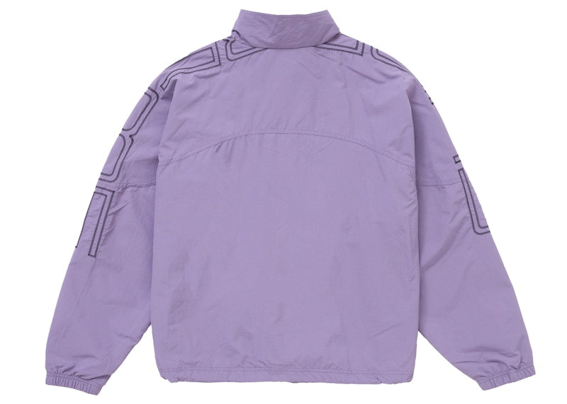 Supreme Spellout Embroidered Track Jacket (SS25) Dusty Purple
