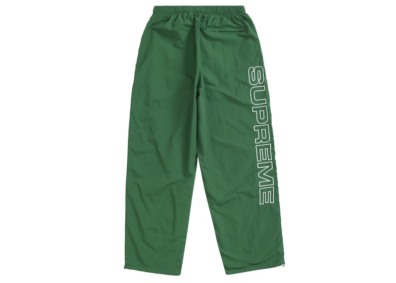 Supreme Spellout Embroidered Track Pant (FW24) Dark Green