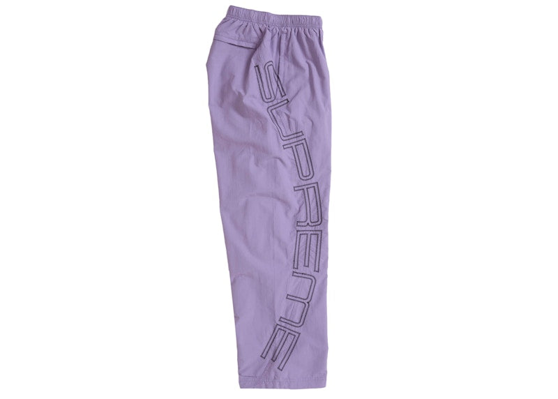 Supreme Spellout Embroidered Track Pant (SS25) Dusty Purple