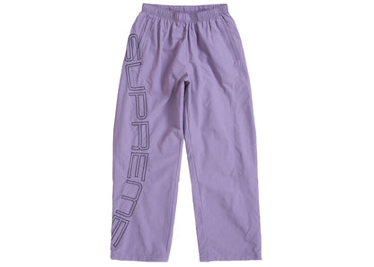 Supreme Spellout Embroidered Track Pant (SS25) Dusty Purple