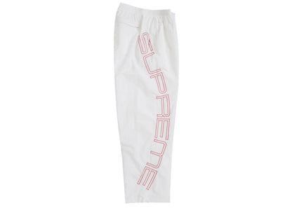 Supreme Spellout Embroidered Track Pant (SS25) Ivory