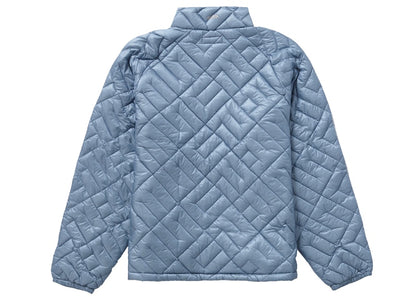 Supreme Spellout Quilted Lightweight Down Jacket Slate