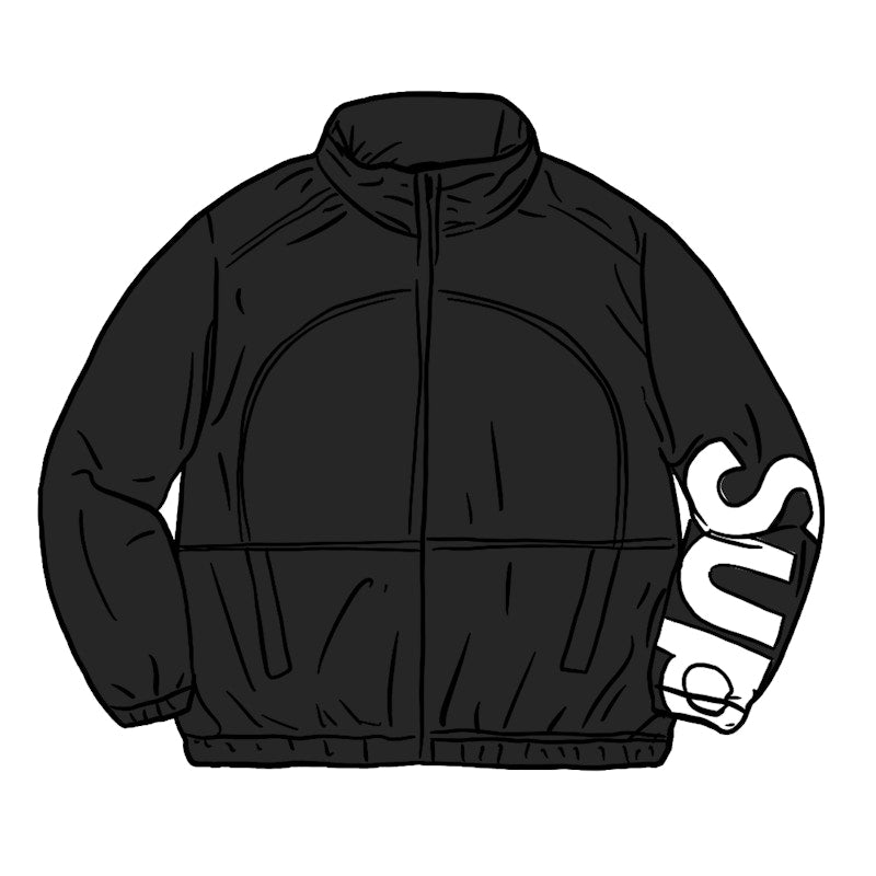 Supreme Spellout Track Jacket Black
