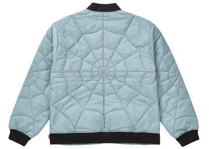 Supreme Spider Web Quilted Work Jacket Ice