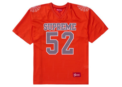 Supreme Spiderweb Football Jersey Orange
