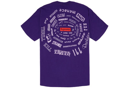 Supreme Spiral Tee Purple