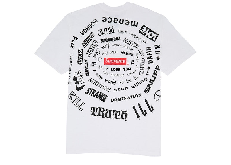 Supreme Spiral Tee White