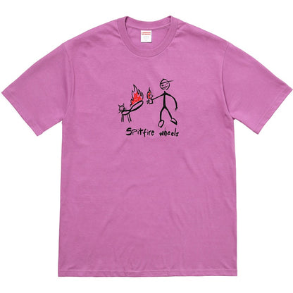 Supreme Spitfire Cat T-shirt Light Purple