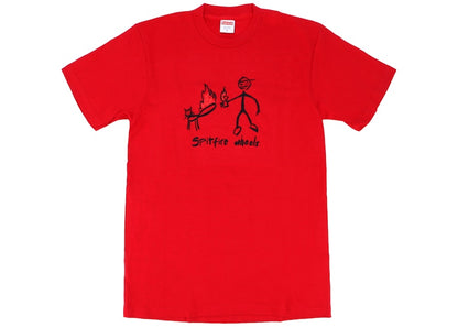 Supreme Spitfire Cat T-shirt Red