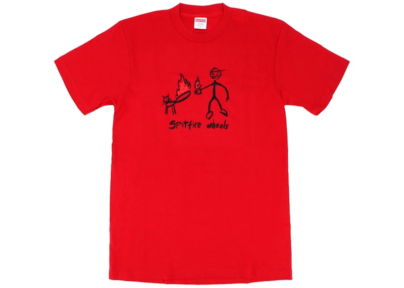 Supreme Spitfire Cat T-shirt Red