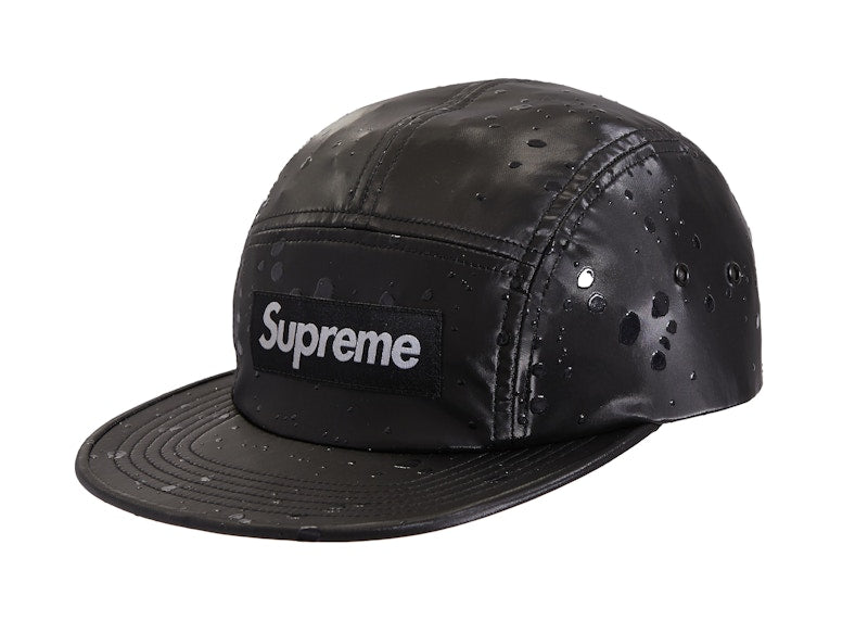 Supreme Splatter Camp Cap Black
