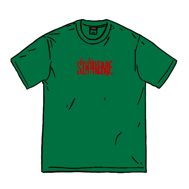 Supreme Splatter S/S Top Green