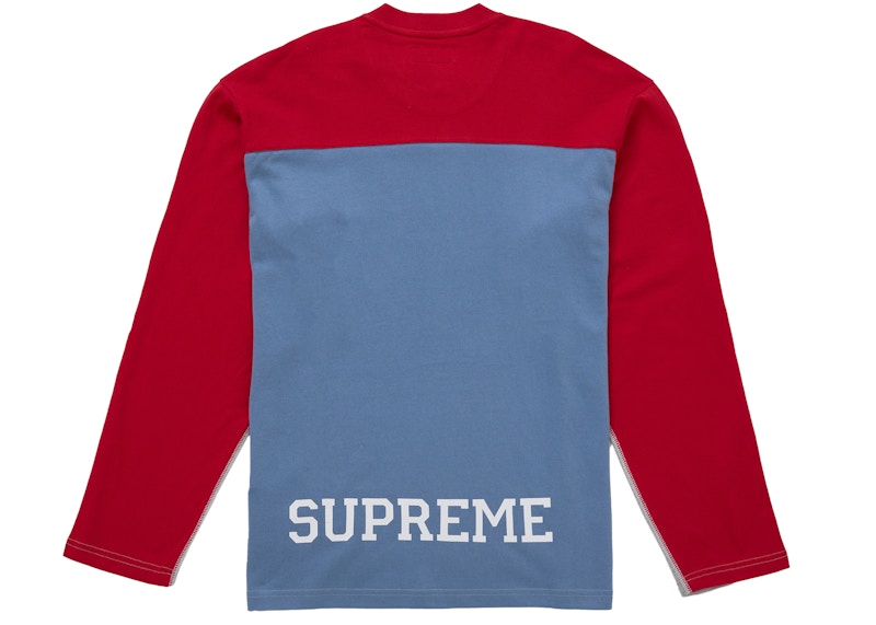 Supreme Split L/S Football Top Grey