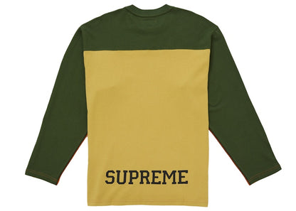 Supreme Split L/S Football Top Orange