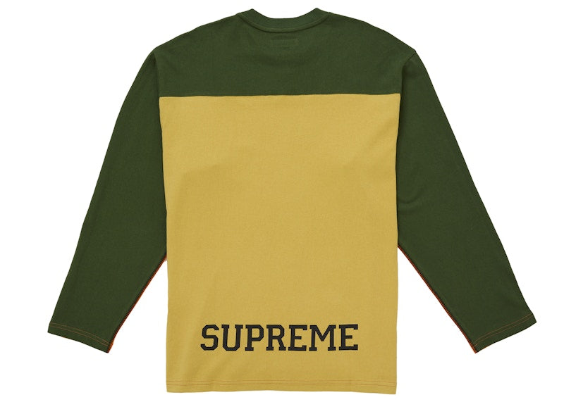 Supreme Split L/S Football Top Orange