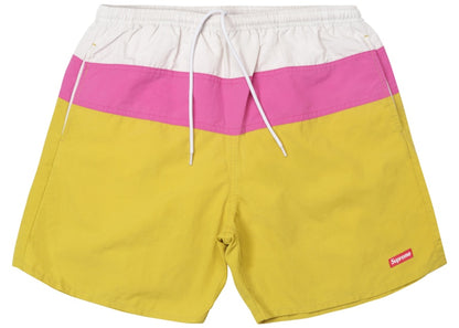 Supreme Split Logo Water Short Gold