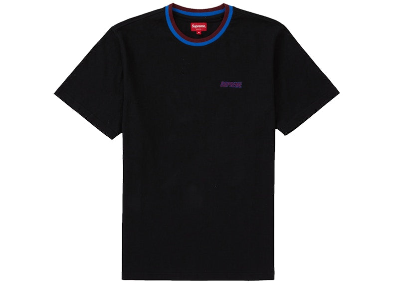 Supreme Split Rib S/S Top Black