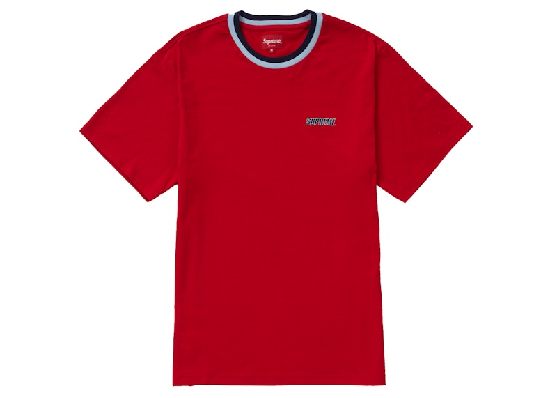 Supreme Split Rib S/S Top Red