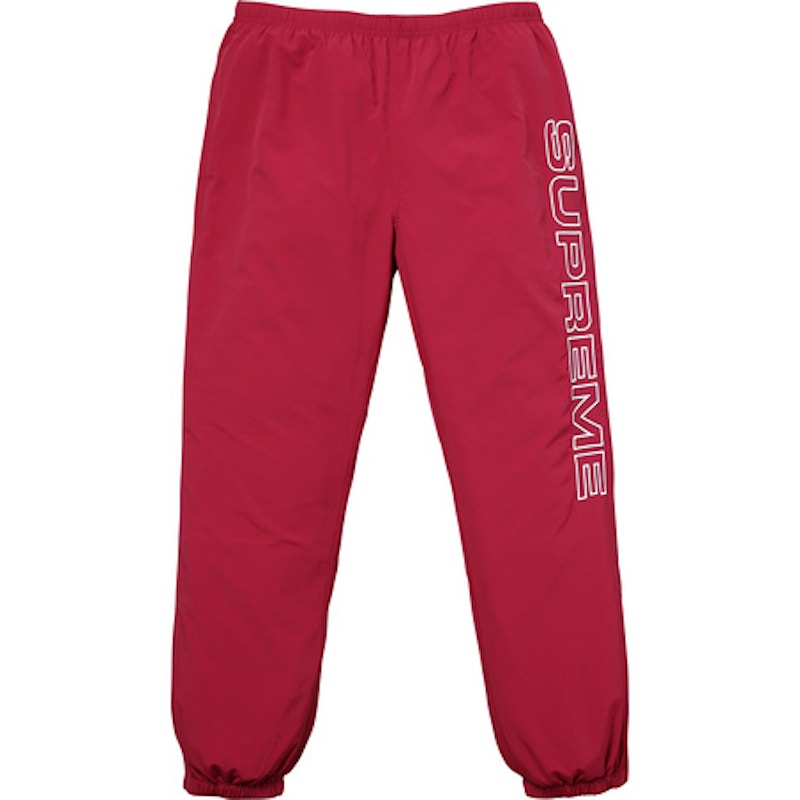 Supreme Split Track Pant Red