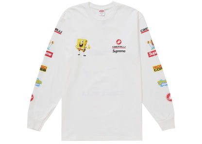 Supreme SpongeBob/Castelli Racing L/S Tee White
