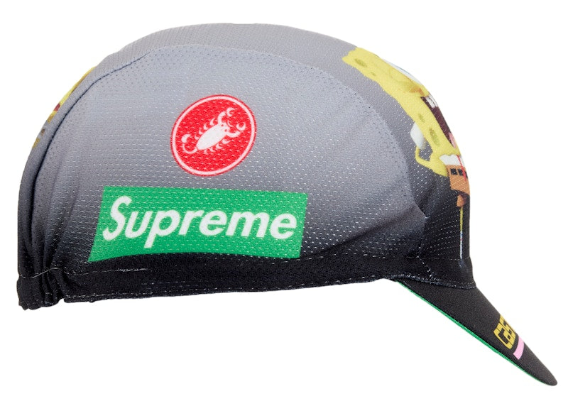 Supreme SpongeBob SquarePants Castelli Cycling Cap Black