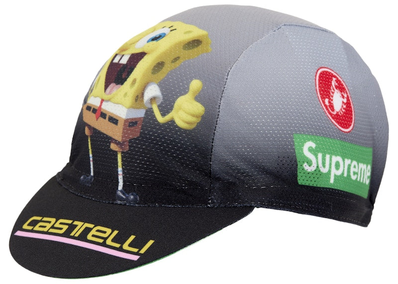 Supreme SpongeBob SquarePants Castelli Cycling Cap Black