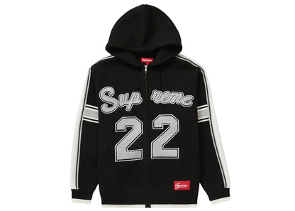 Supreme Sport Zip Up Hooded Sweater Black