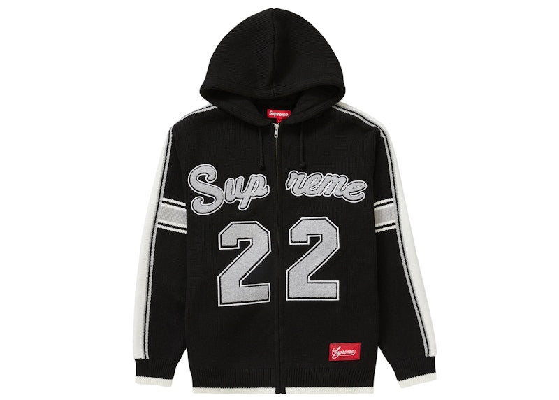 Supreme Sport Zip Up Hooded Sweater Black