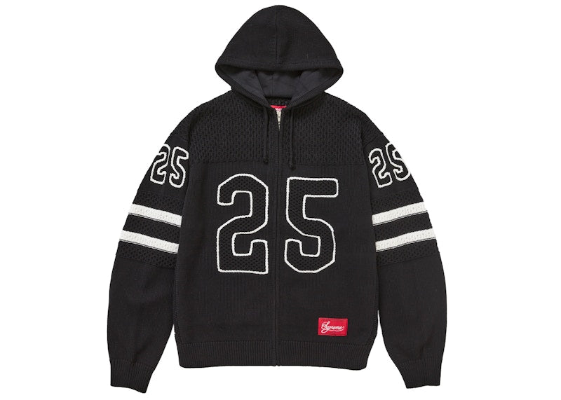 Supreme Sport Zip Up Hooded Sweater (FW25) Black