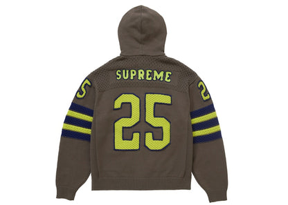 Supreme Sport Zip Up Hooded Sweater (FW25) Charcoal