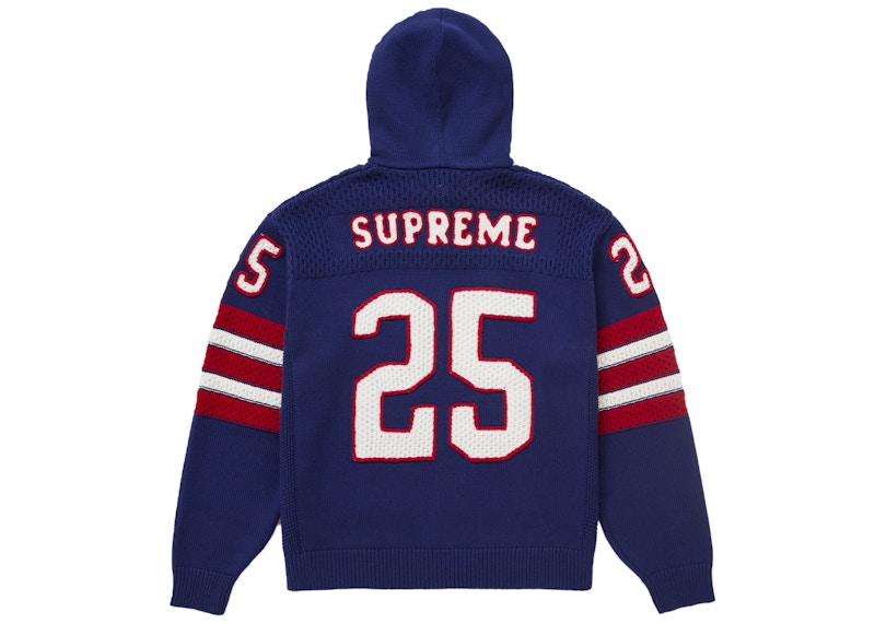 Supreme Sport Zip Up Hooded Sweater (FW25) Navy