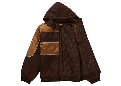Supreme Sports Piping Puffy Jacket Brown