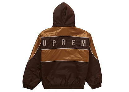 Supreme Sports Piping Puffy Jacket Brown