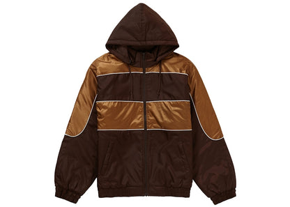 Supreme Sports Piping Puffy Jacket Brown