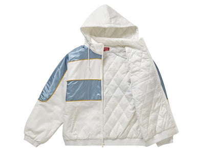Supreme Sports Piping Puffy Jacket White