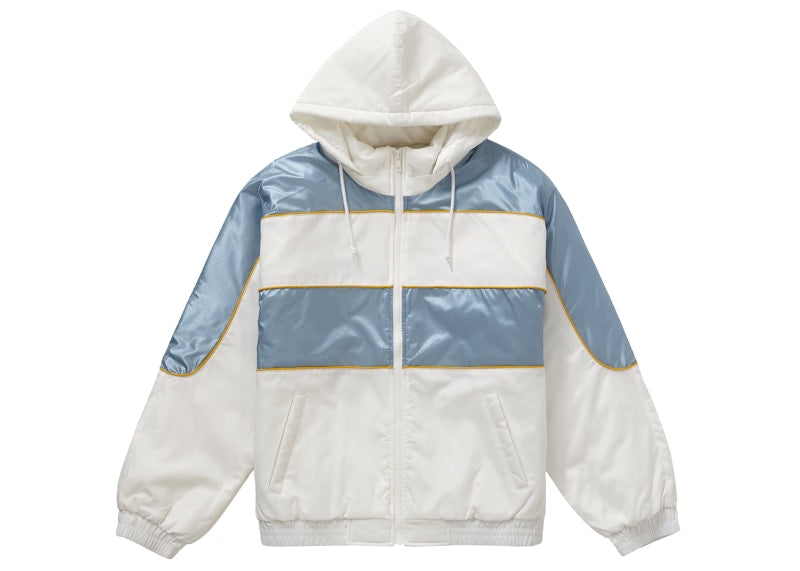 Supreme Sports Piping Puffy Jacket White
