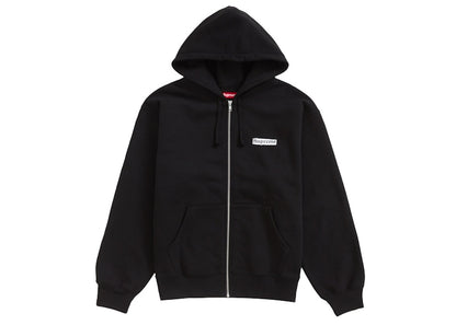 Supreme Spread Zip Up Hooded Sweatshirt Black