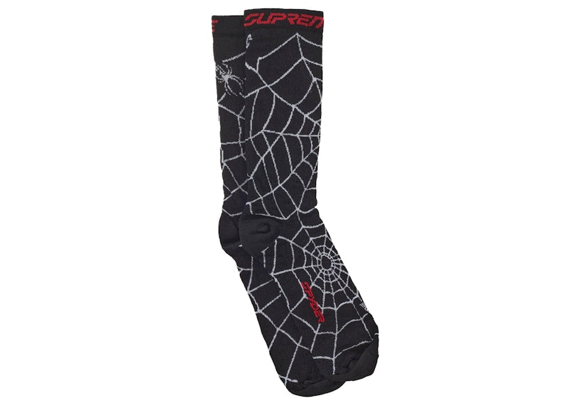 Supreme Spyder Crew Socks (1 Pack) Black