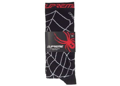 Supreme Spyder Crew Socks (1 Pack) Black