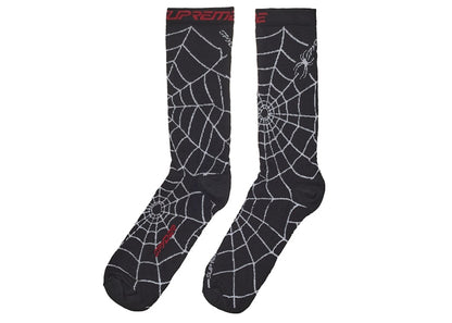 Supreme Spyder Crew Socks (1 Pack) Black